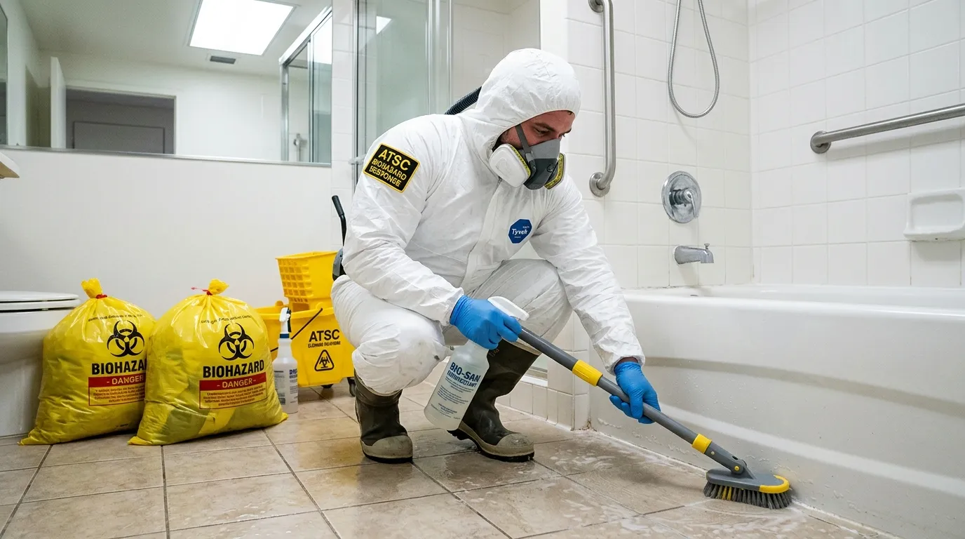 Decontamination equipment deployed for Blood Cleanup in Sunset Hills